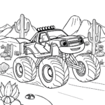 Blaze and the Monster Machine Coloring Pages - Page 1