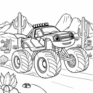 Blaze and the Monster Machine Coloring Pages - Page 1