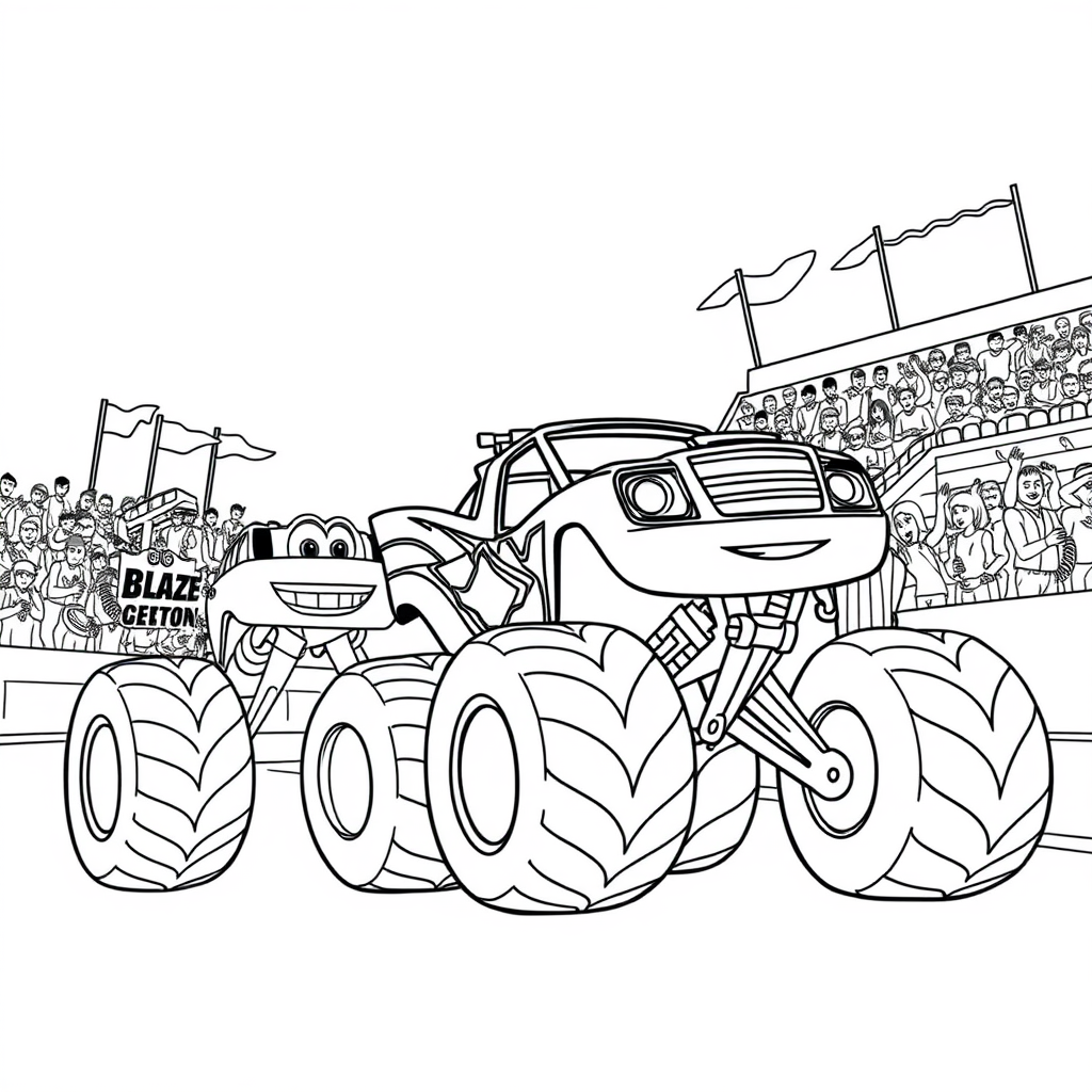 Blaze and the Monster Machine Coloring Pages - Page 2