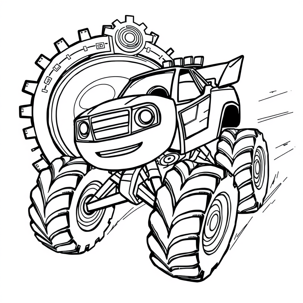 Blaze and the Monster Machine Coloring Pages - Page 3