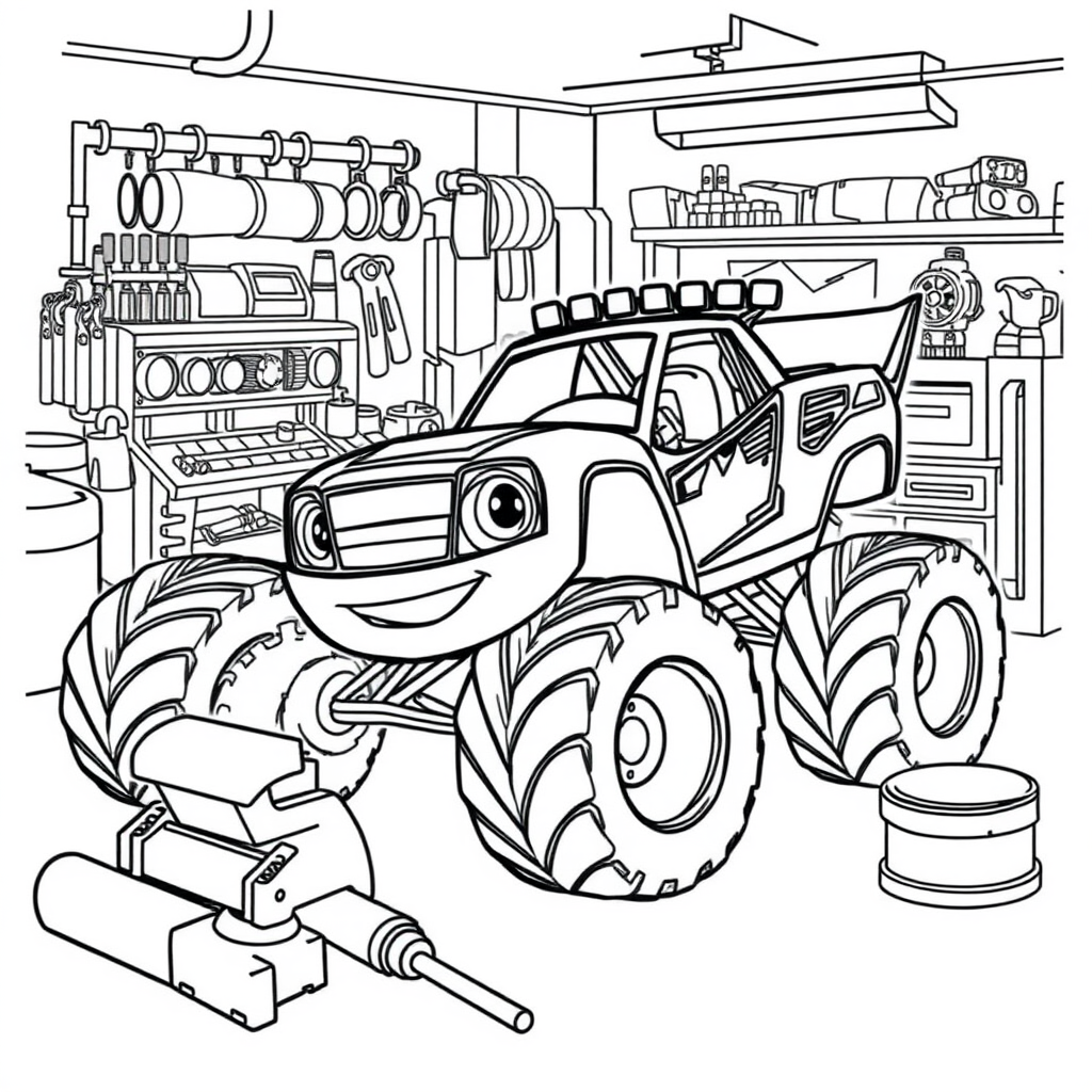 Blaze and the Monster Machine Coloring Pages - Page 5