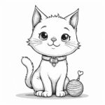 Cute Cat Coloring Pages - Page 1