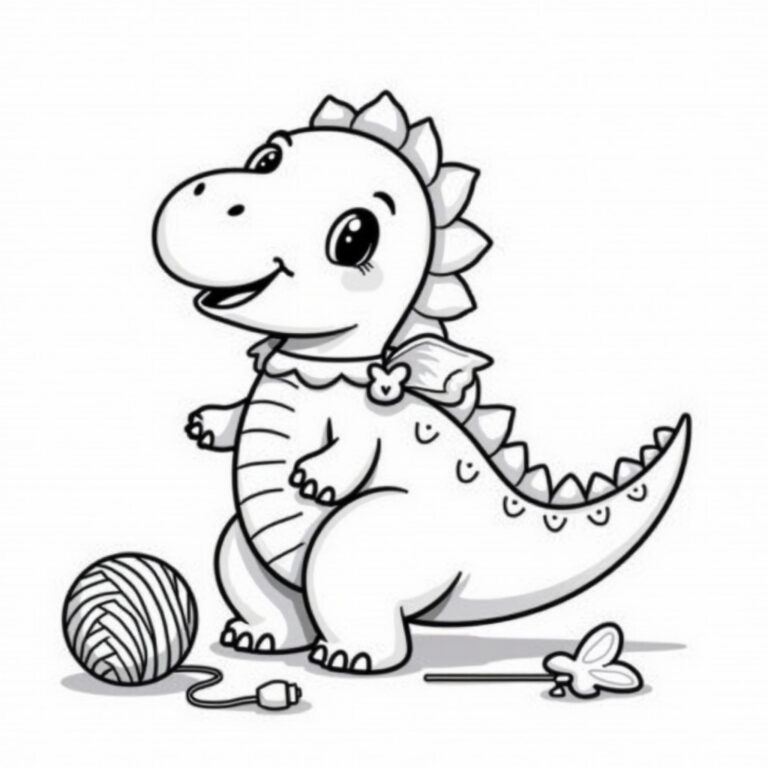 Dinosaur Coloring Pages - Page 1