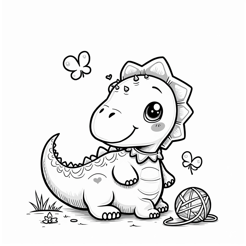 Dinosaur Coloring Pages - Page 5