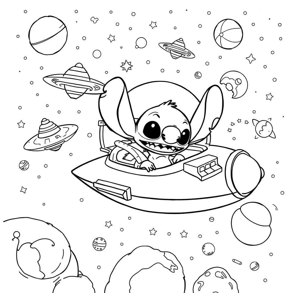 Lilo And Stitch Coloring Pages - Page 4