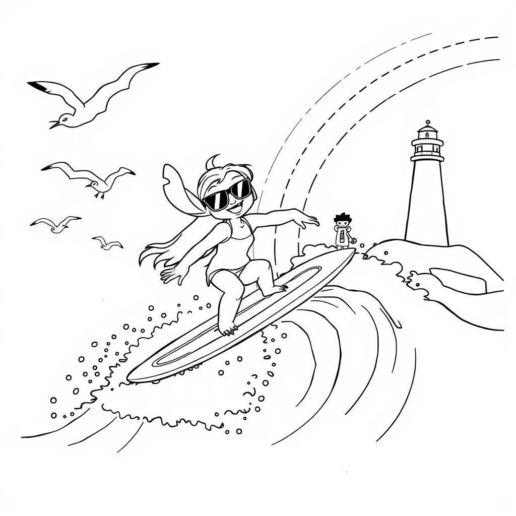 Lilo And Stitch Coloring Pages - Page 5