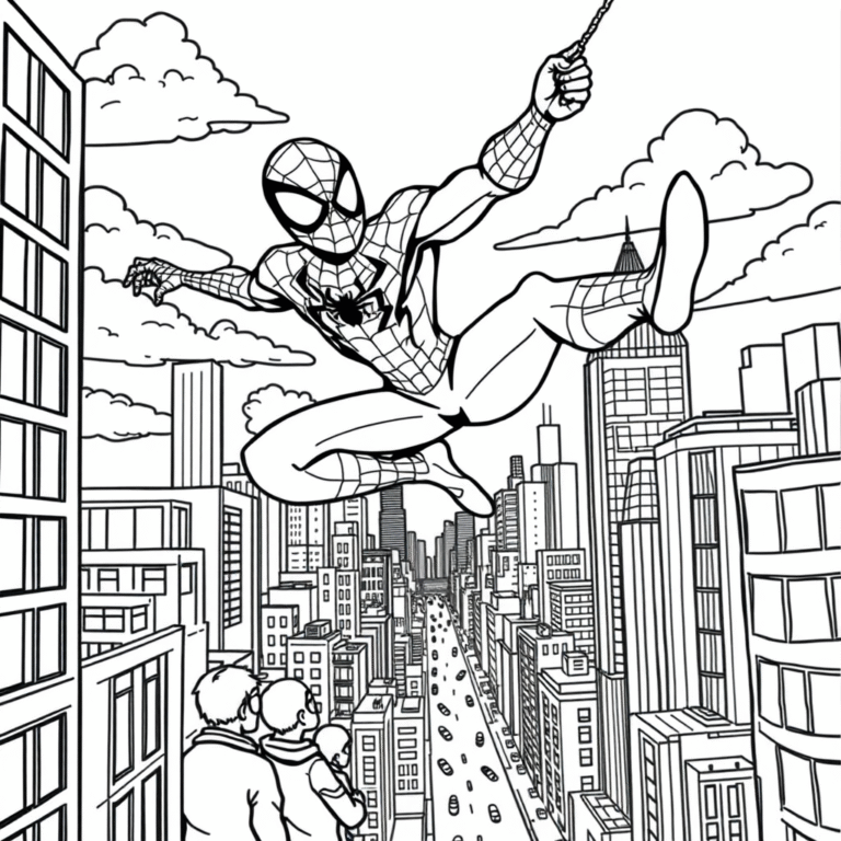 Spider-Man Coloring Pages - Page 1