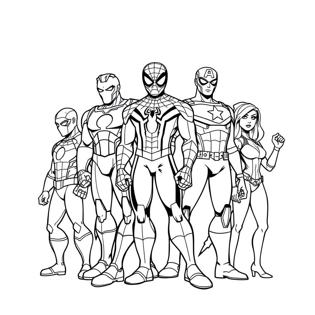 Spider-Man Coloring Pages - Page 4