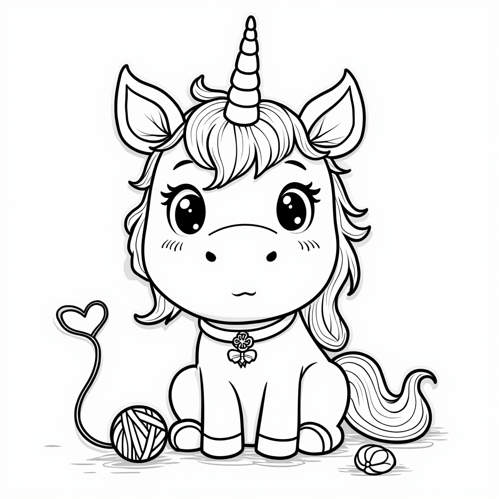 Unicorn Coloring Pages - Page 3