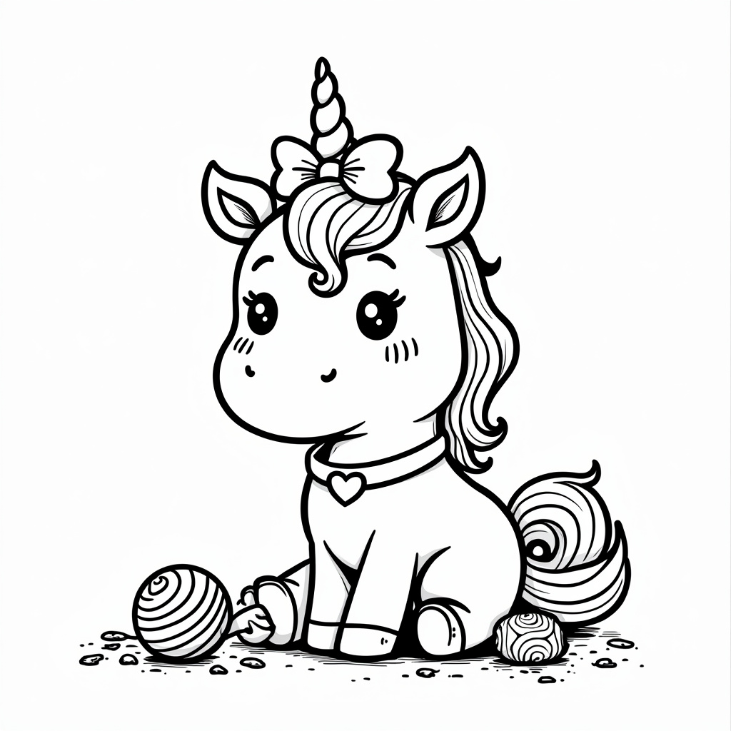 Unicorn Coloring Pages - Page 4