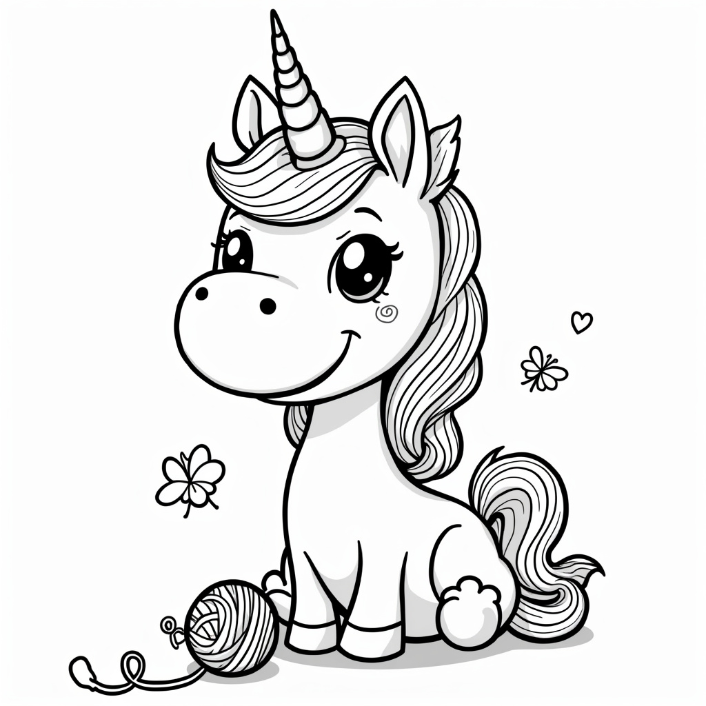 Unicorn Coloring Pages - Page 5